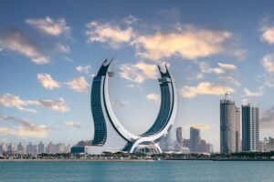 Katara Towers in Lusail, Qatar